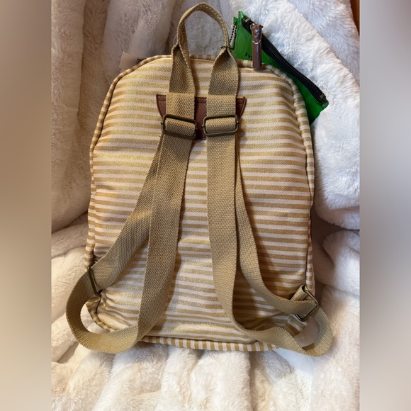 NWT Madden Girl Gold Stripe Backpack - Picture 4 of 6